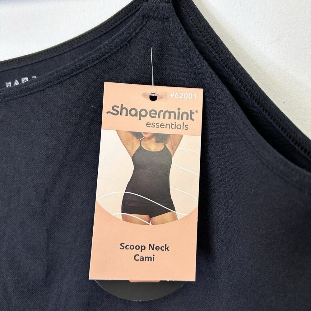 NEW Shapermint Scoop Neck‎ Cami Women’s Size 3XL Black Tank Top - Picture 4 of 9